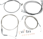 BARON Stainless Handlebar Cable/Line Kit - 18"-20" - Roadliner BA-8059KT-18