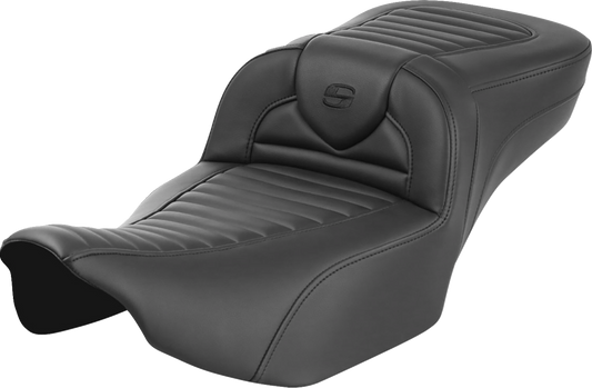 SADDLEMEN Roadsofa™ Extended Reach Seat - without Backrest - Tuck-n-Roll - FLTR/FLHX '23-'24 823-07-20300