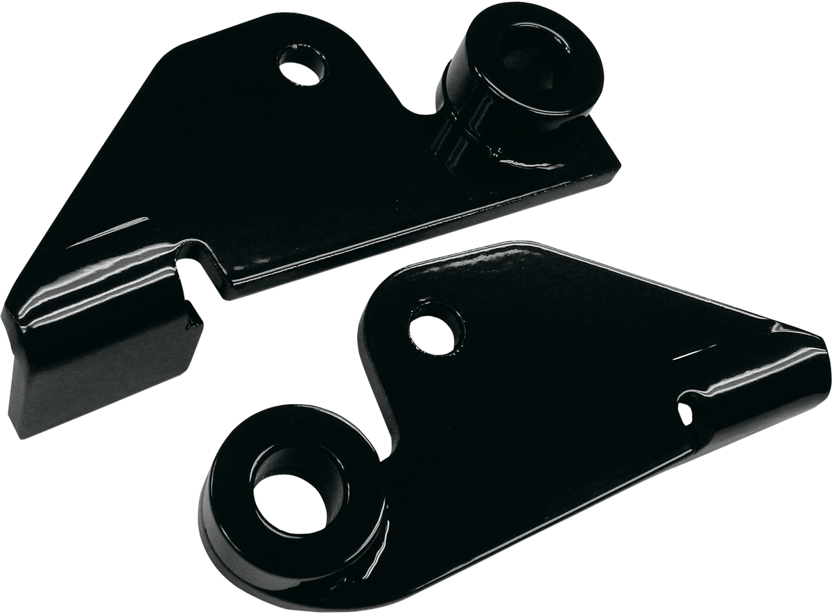 BARON Shock Drop Bracket Lowering Kit - Rear - Lowers 1.50" - Black BA-7500-67