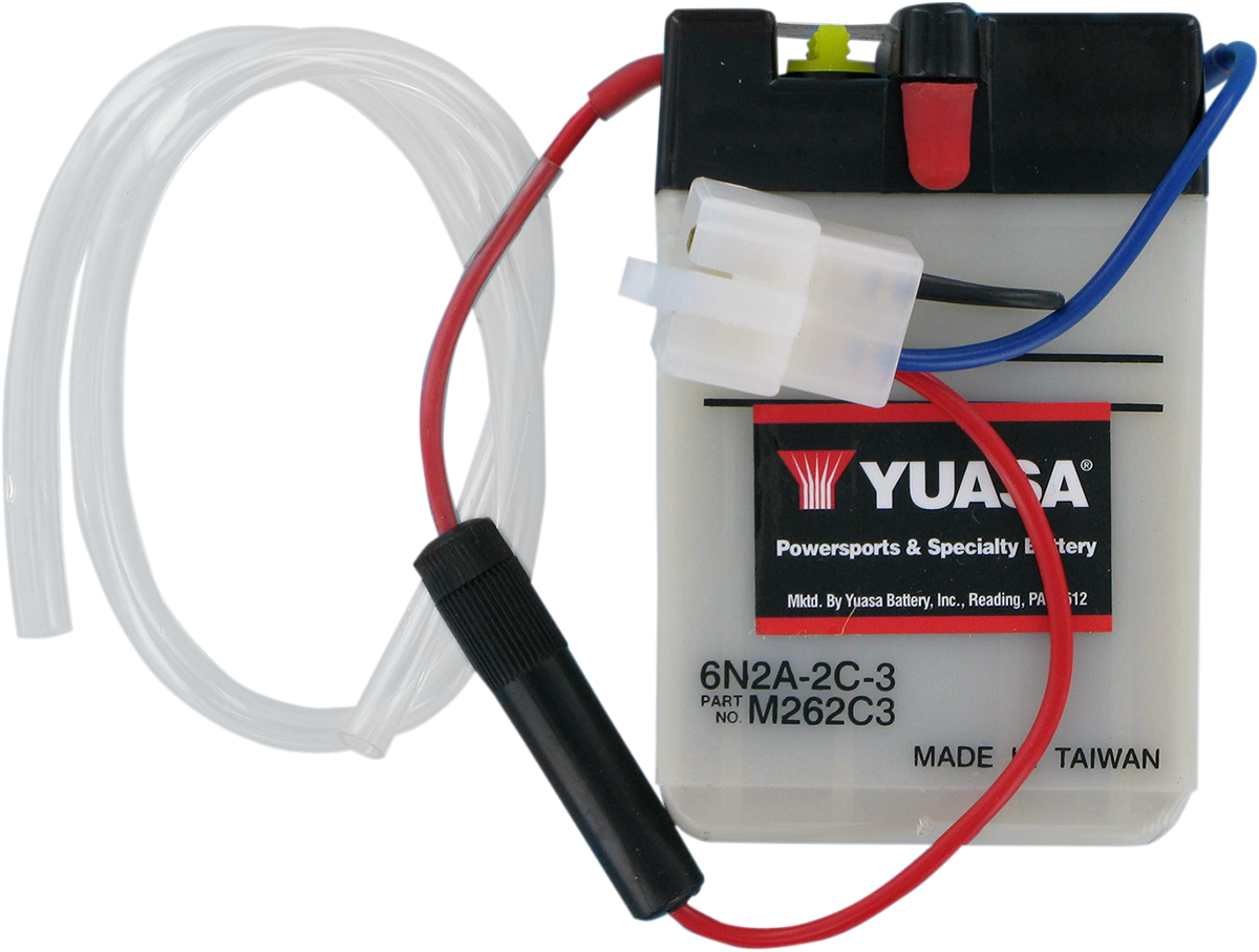 YUASA Yumicron CX Lead/Calcium Battery YUAM262C3 – High Cranking Power with Minimal Maintenance