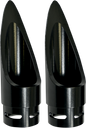 BARON Family Jewel Exhaust Tip - Black - Scalloped BA-1100-01B