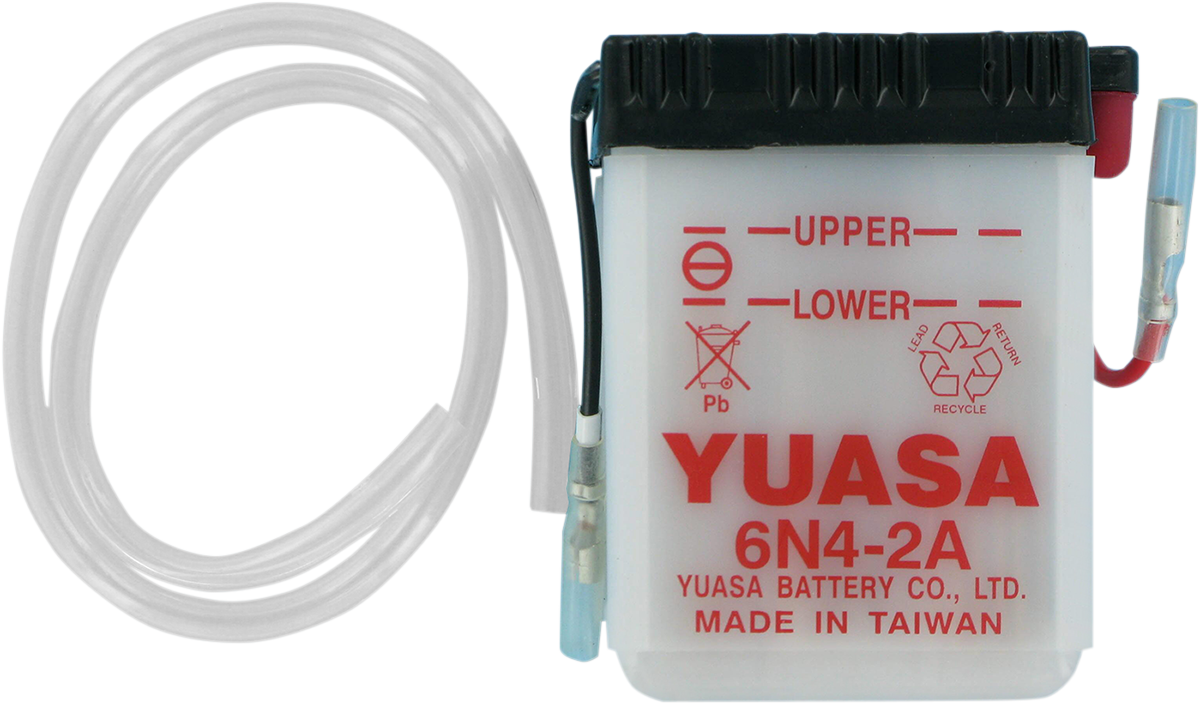 YUASA Yumicron CX Lead/Calcium Battery Y6N4-2A YUAM2640B for Enhanced Cranking Power
