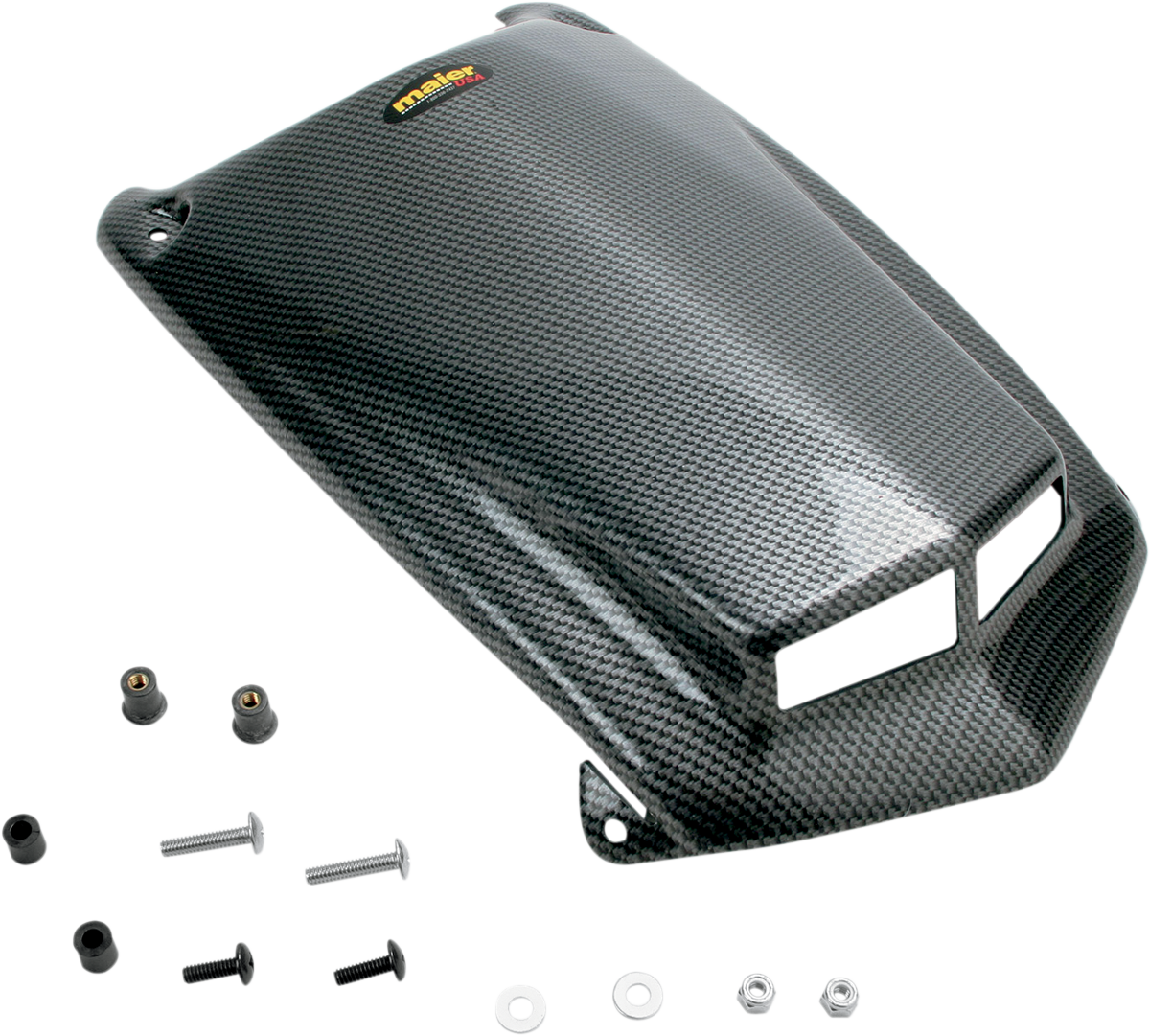 MAIER Hood - Vented - Black/Carbon Fiber - Honda - TRX '04-'14 50973-30