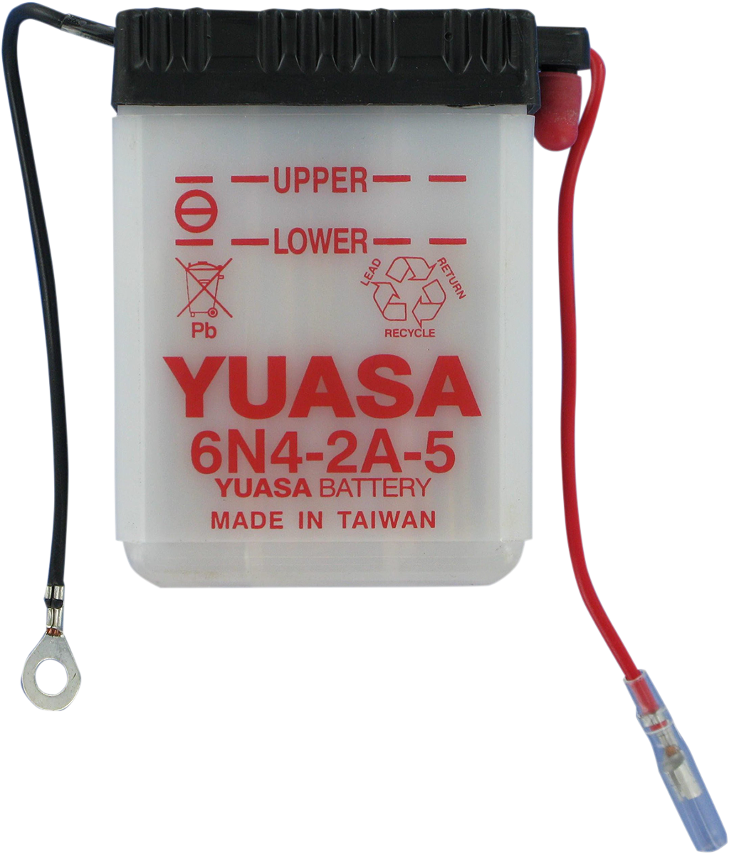 YUASA Y6N4-2A-5 Yumicron CX Lead/Calcium Battery for Enhanced Cranking Power