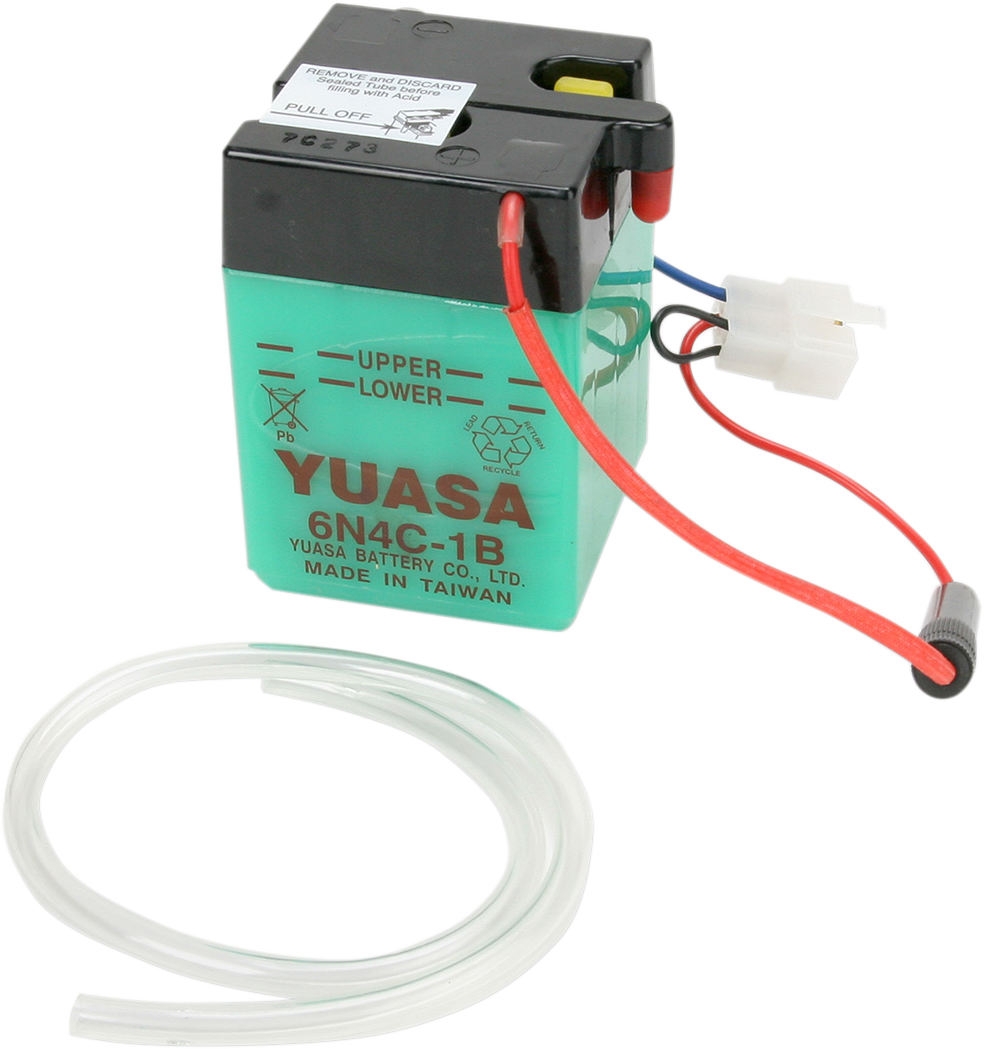 YUASA Yumicron CX Y6N4C-1B Lead/Calcium Battery for Enhanced Cranking Power