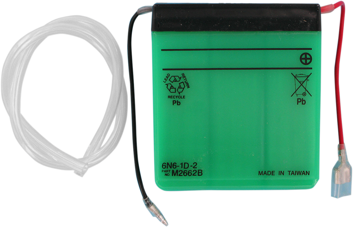 YUASA Y6N6-1D-2 Yumicron CX Lead/Calcium Battery for Enhanced Cranking Power