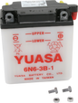 Yuasa Y6N6-3B-1 Yumicron CX Lead/Calcium Battery for Enhanced Cranking Power