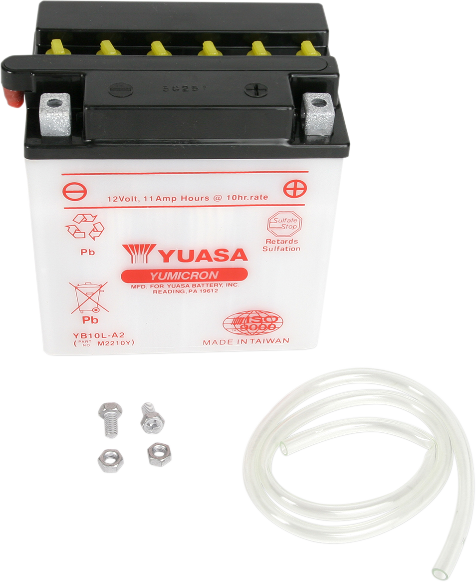 YUASA YB10L-A2 Lead-Acid Battery for Automotive and Marine Use