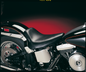 LE PERA Bare Bones Solo Seat - Smooth - Black - FL/FX '84-'99 LN-007