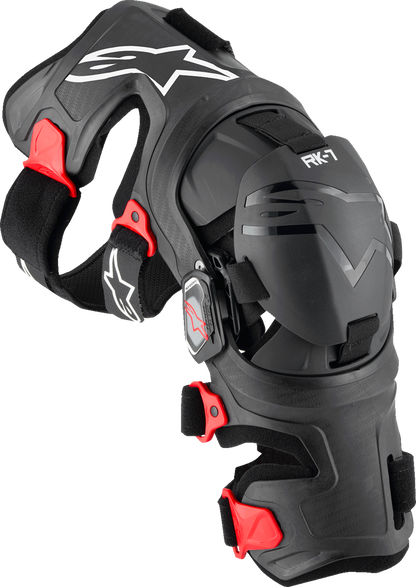 ALPINESTARS RK-7 Plasma Knee Braces - Black/Red - XL 6500825-13-XL