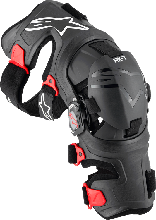 ALPINESTARS RK-7 Plasma Knee Braces - Black/Red - XL 6500825-13-XL