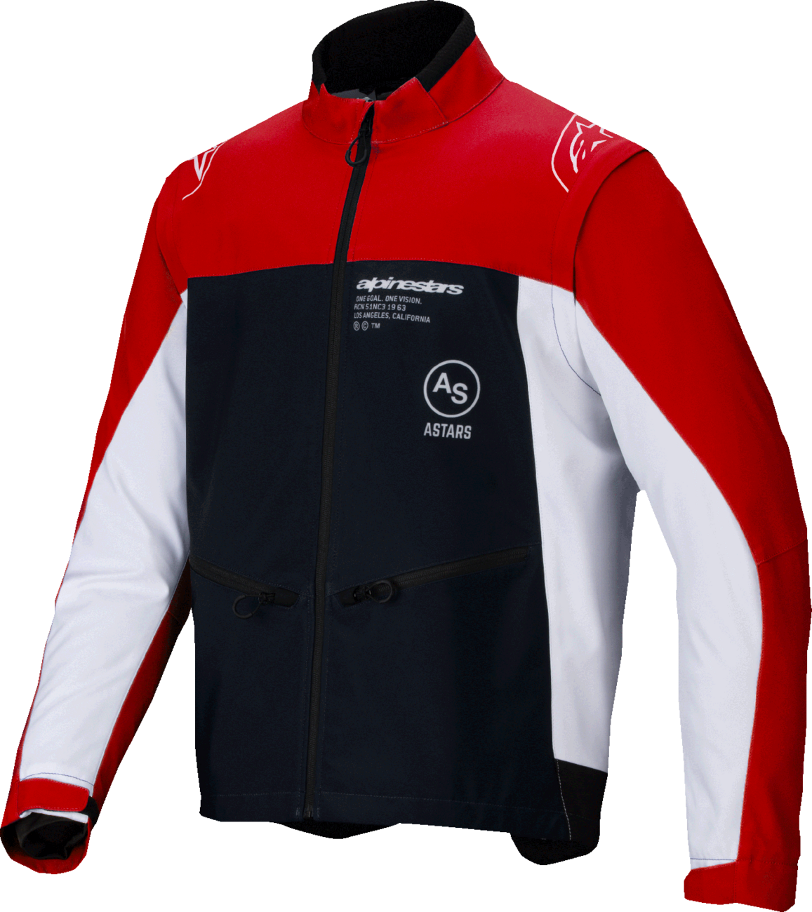 ALPINESTARS Lite-Dura Softshell Jacket - Black/Red/White - Medium 3700225-1342-M