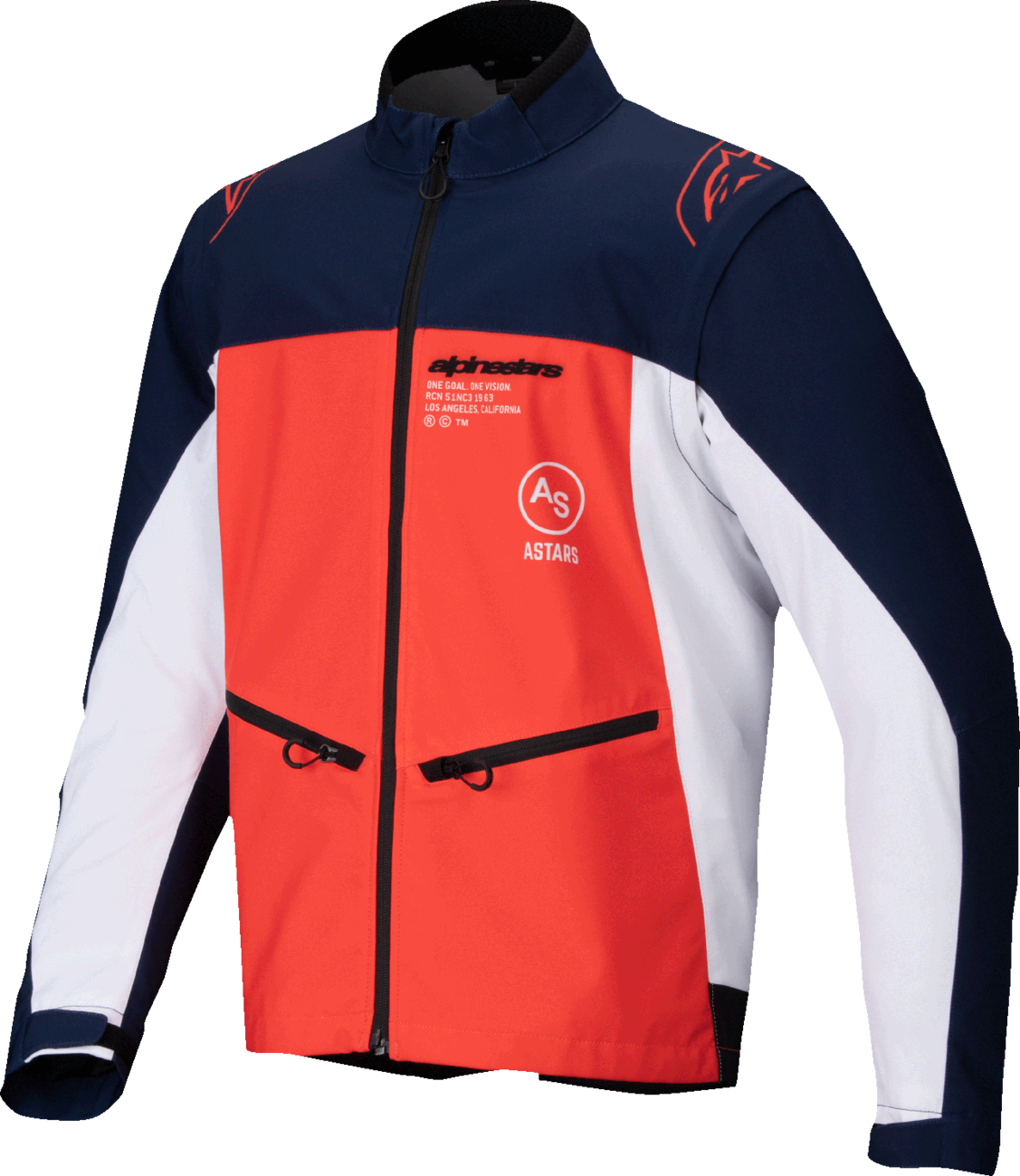 ALPINESTARS Lite-Dura Softshell Jacket - Navy/Orange/White - XL 3700225-7162-XL