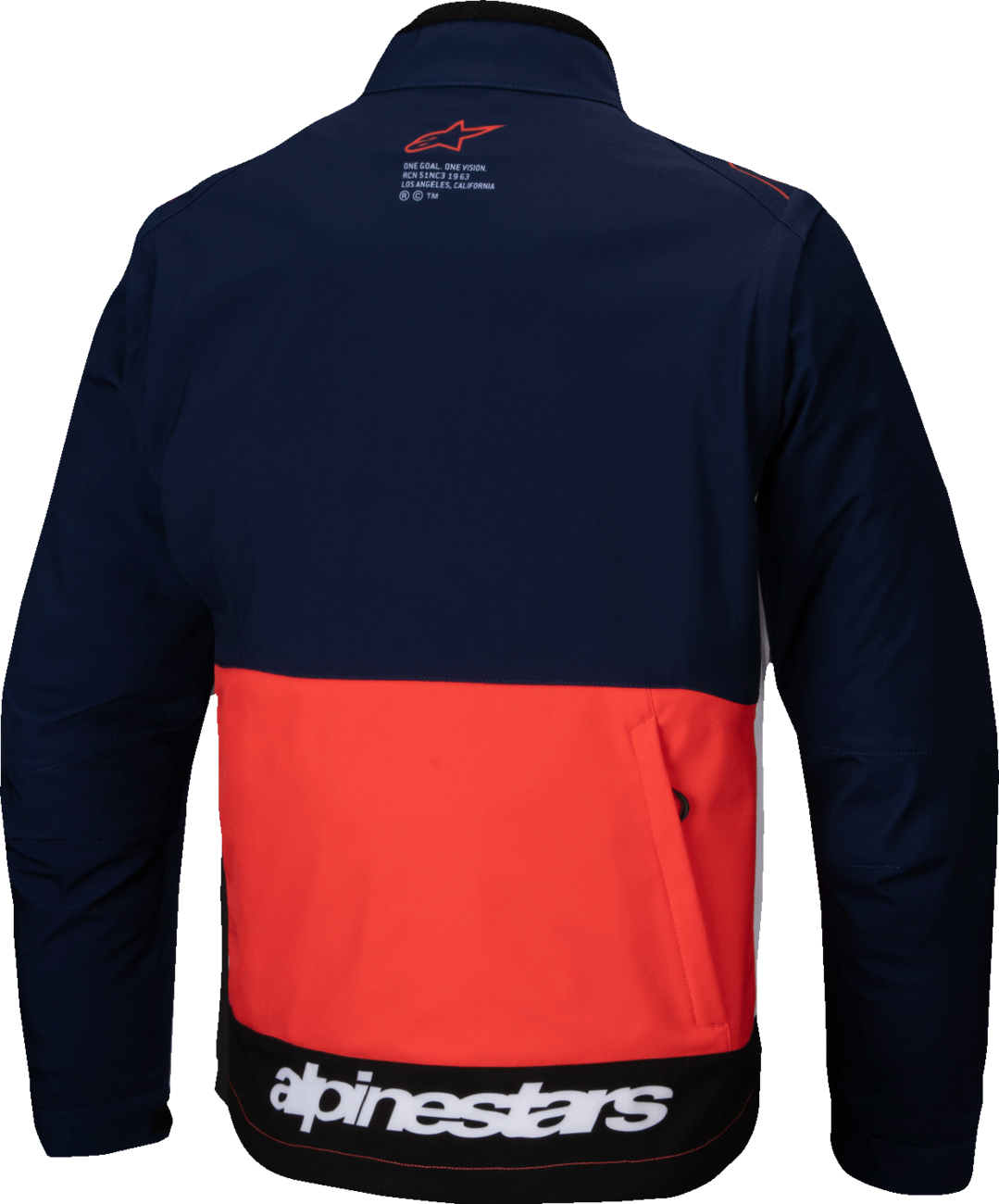 ALPINESTARS Lite-Dura Softshell Jacket - Navy/Orange/White - 2XL 3700225-7162-2X
