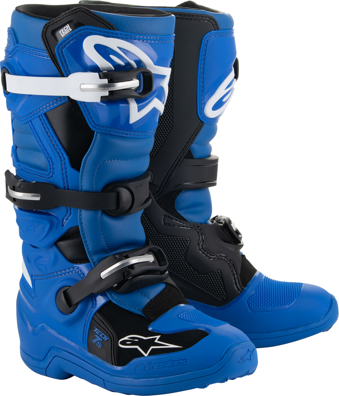 ALPINESTARS Youth Tech 7S Boots - Blue/Black/White - US 2 / EU 34 2015017-712-2