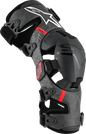 ALPINESTARS Supertech RK-10 Plasma Knee Braces - Black/Red - Medium 6501425-13-M