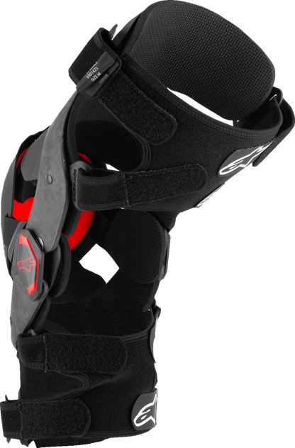 ALPINESTARS Supertech RK-10 Plasma Knee Braces - Black/Red - Small 6501425-13-S
