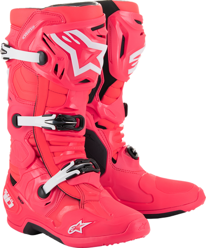 ALPINESTARS Tech 10 Boots - Diva Pink/White - US 13 / EU 48 2010020-3812-13