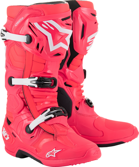 ALPINESTARS Tech 10 Boots - Diva Pink/White - US 13 / EU 48 2010020-3812-13