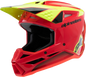 ALPINESTARS Youth SM3 Helmet - Fray - Gloss Red/Yellow Fluo/Black - Large 8301625-3051-YL