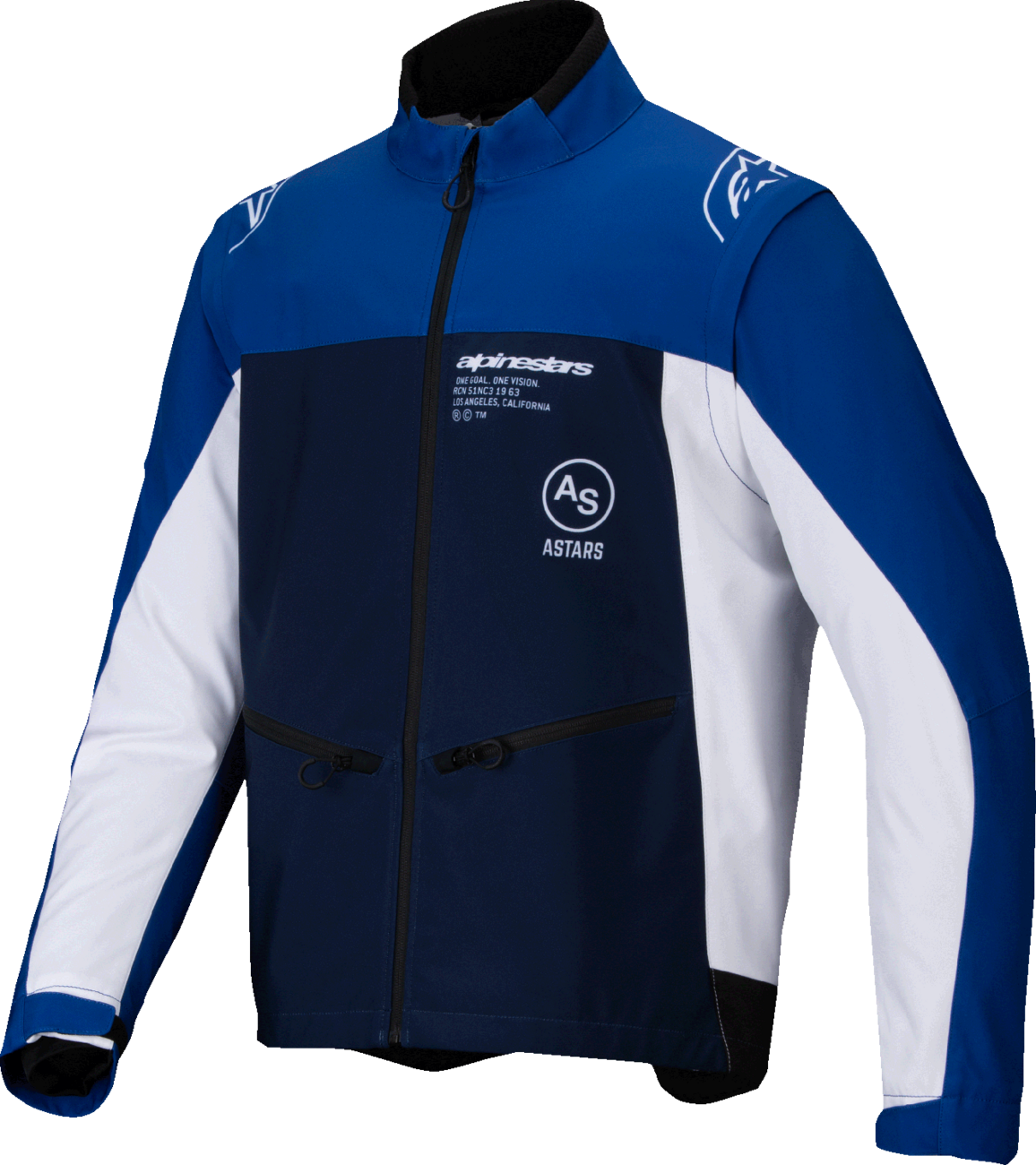 ALPINESTARS Lite-Dura Softshell Jacket - Navy/Blue/White - Medium 3700225-7174-M