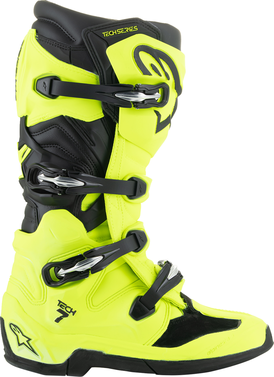 ALPINESTARS Tech 7 Boots - Fluorescent Yellow/Black - US 13 / EU 48 2012025-551-13