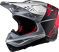 ALPINESTARS Supertech M10 Helmet - Flood - MIPS® - Gloss Silver/Black/Orange Fluo - Large 8301023-1954-L