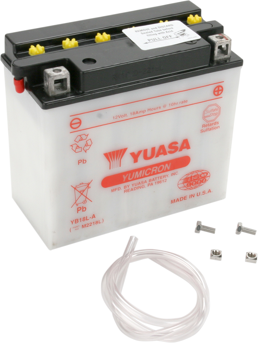 YUASA YUAM2218LTWN YB18-LA Lead-Acid Battery - Dry Shippable Power