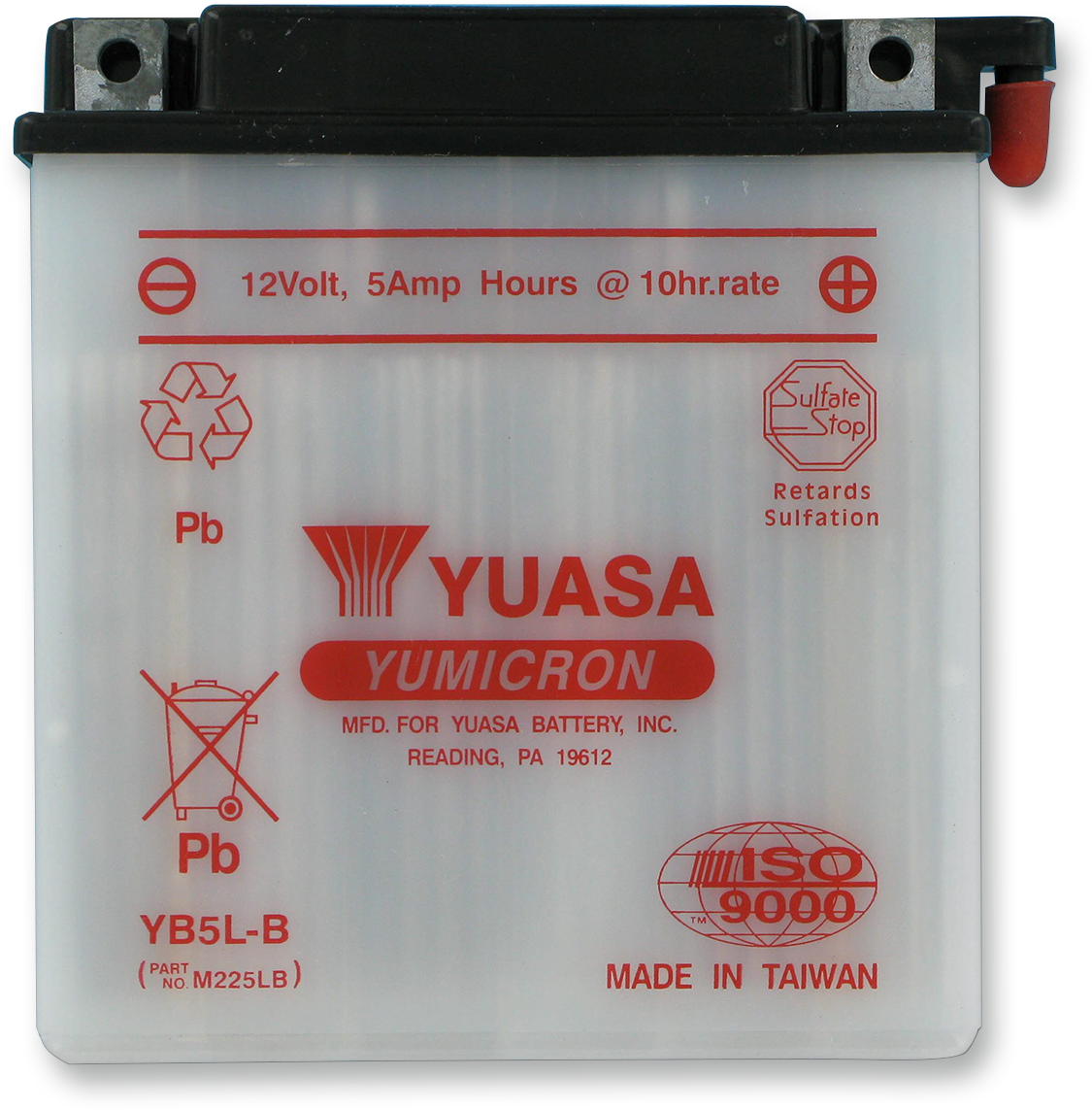 YUASA YB5L-B YUAM225LB Lead-Acid Motorcycle Battery