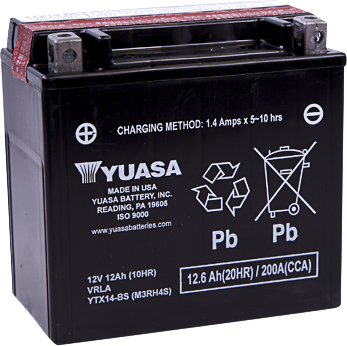 YUASA AGM Battery YTX14-BS YUAM3RH4S – Sealed Absorbed Glass Mat Battery for Reliable Power