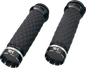 KHROME WERKS Tracer Grips - Custom Contour - Diamond - Black 500320