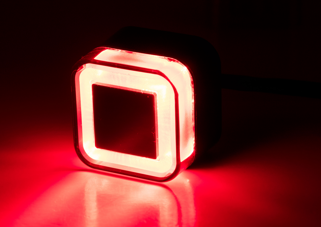 KOSO NORTH AMERICA Taillight - GT-07 - Red Lens HB042000