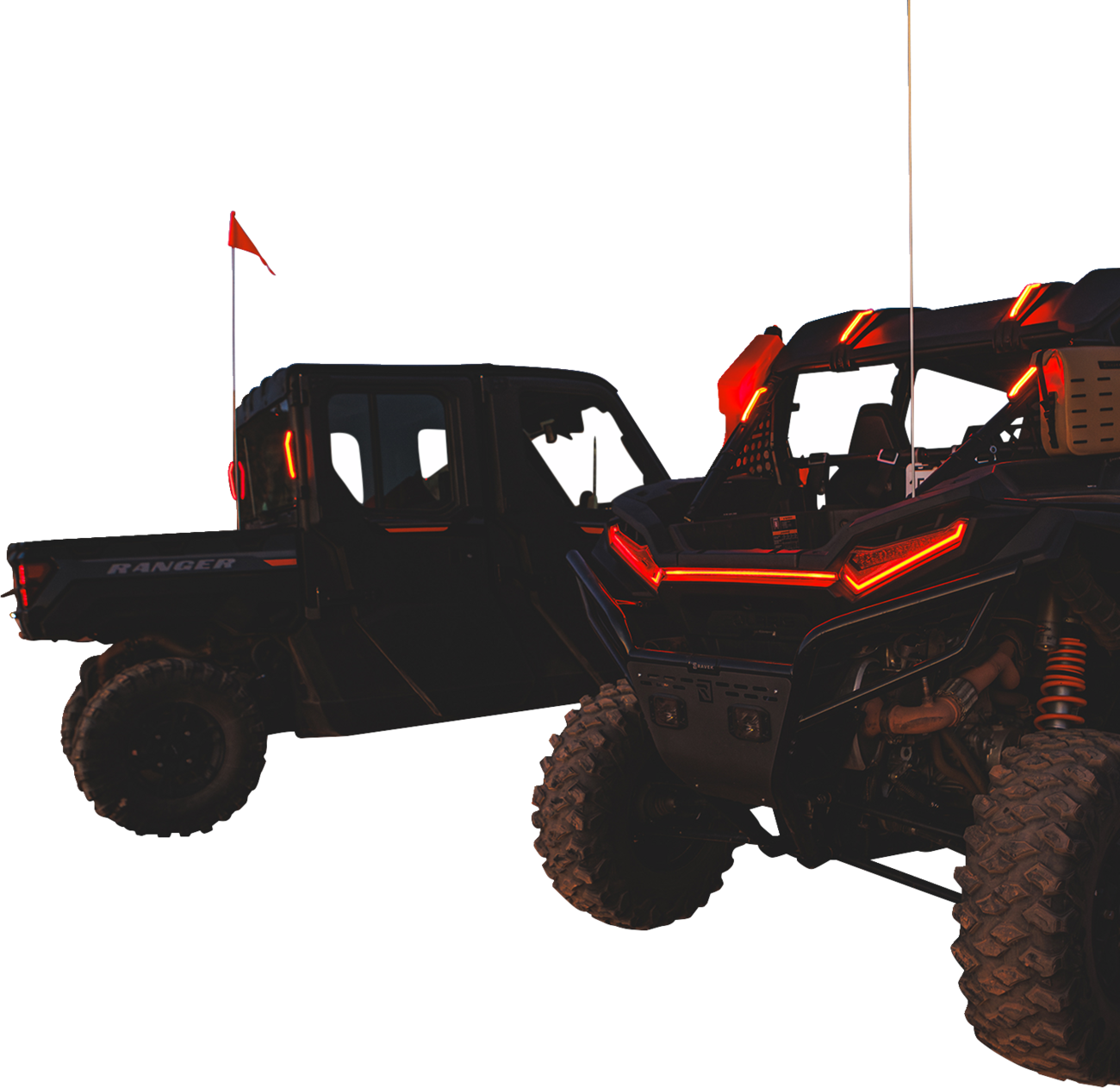 RAVEK Taillight - Red - Polaris Ranger 64-106