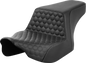 SADDLEMEN Step-Up Seat - Front Honeycomb - Gray Stitching - FL '23-'24 823-07-17702