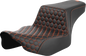 SADDLEMEN Step-Up Seat - Extended Reach - Front Honeycomb - Orange Stitch - FL '23-'24 823-07-17803