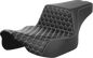SADDLEMEN Step-Up Seat - Extended Reach - Front Honeycomb - White Stitch - FL '23-'24 823-07-17806