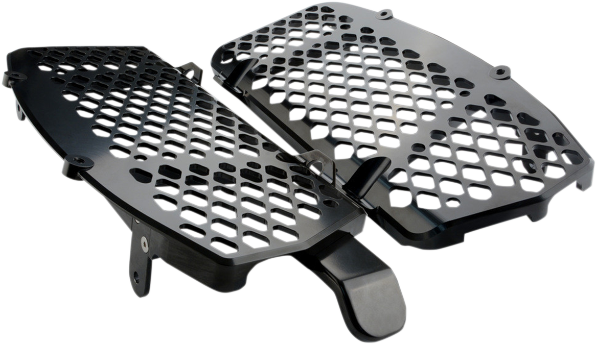 TRAIL TECH Radiator Guard Set - Black - Gas Gas/Husqvarna/KTM 0151-RB02
