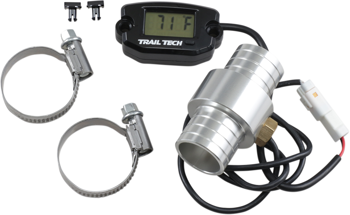 TRAIL TECH Temperature Meter - Surface Mount - Black - 25 mm 742-EH3