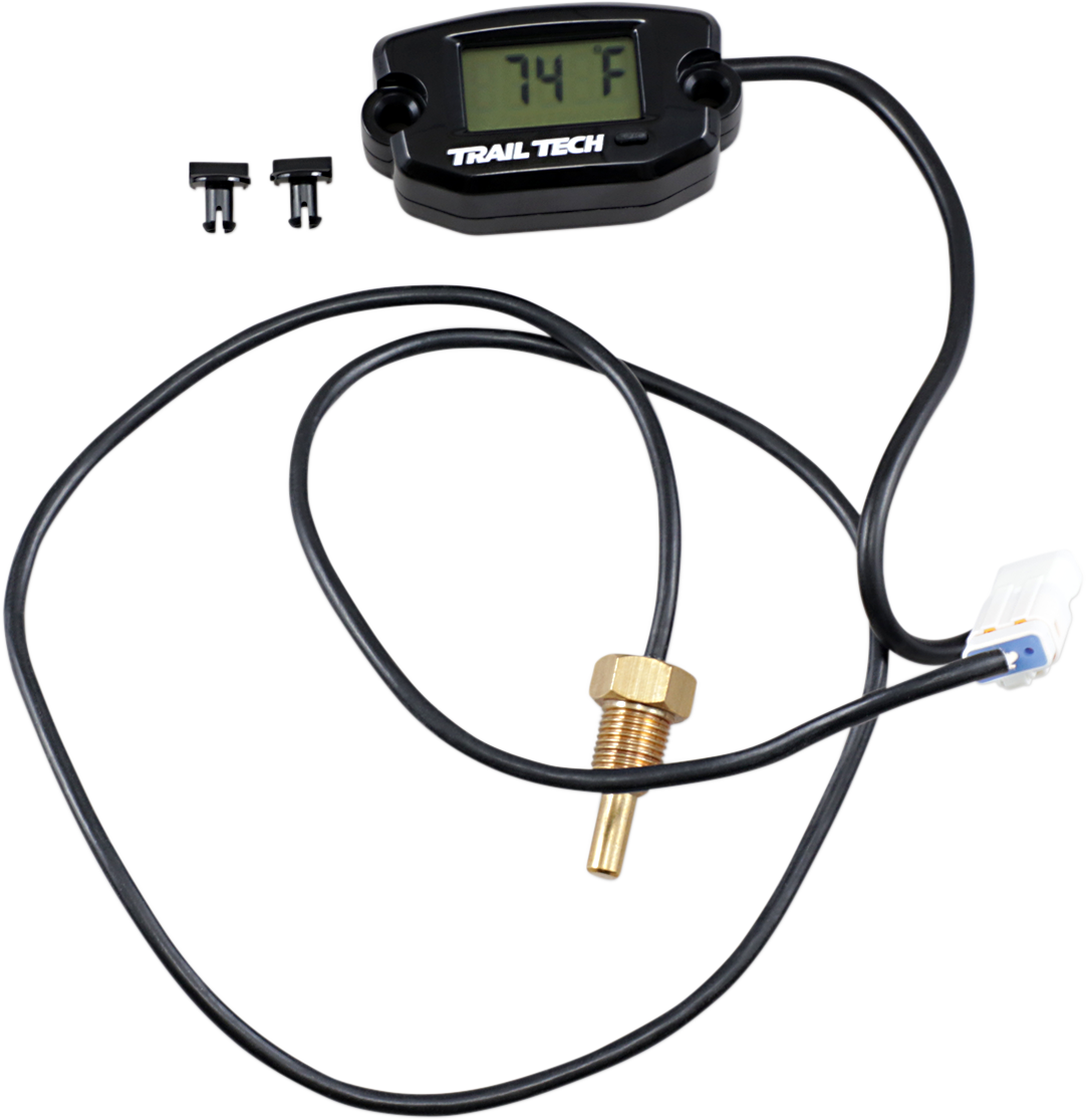 TRAIL TECH Universal Temperature Meter - Surface Mount - Black - 1/8"-28 BSPP 742-ES2