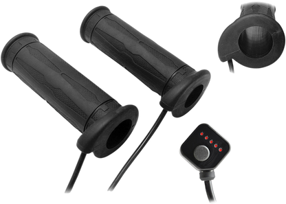 KOSO NORTH AMERICA 5 Level Twist Throttle Heated Grips - 7/8" AM10703G