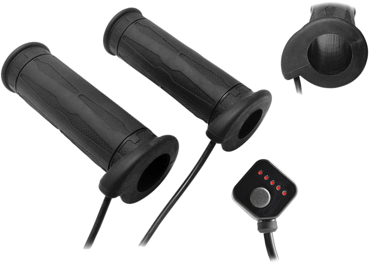 KOSO NORTH AMERICA 5 Level Twist Throttle Heated Grips - 1" AM10706G