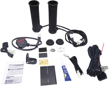 KOSO NORTH AMERICA 5 Level Thumb Throttle Heated Grips - 7/8" - Heated Thumb AM10712G