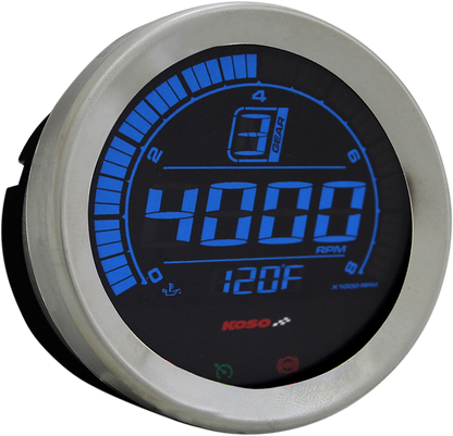 KOSO NORTH AMERICA 4" Tachometer - Chrome BA051100