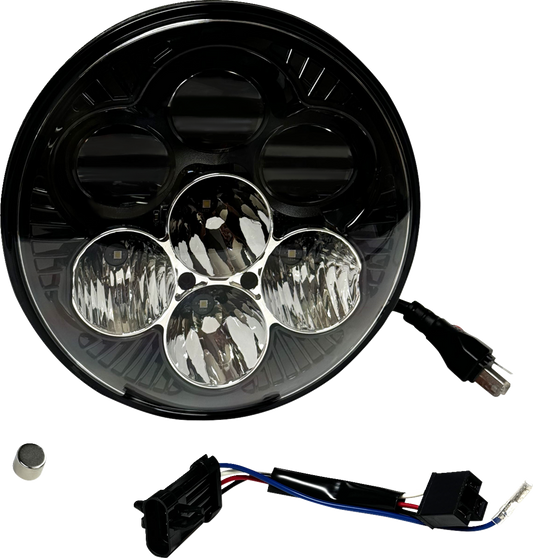 CUSTOM DYNAMICS Headlight - Shark Demon® - LED - Color Changing SD2-7-14
