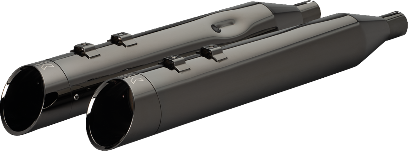 KHROME WERKS 4-1/2" HP-Plus® Slip-On Mufflers with Edge Tip - Eclipse® - M8  201935