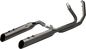 KHROME WERKS 2-into-2 Dominator Exhaust System with 4-1/2" Mufflers - Eclipse® with Edge Tip - M8  201525