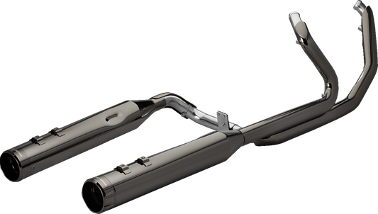 KHROME WERKS 2-into-2 Dominator Exhaust System with 4-1/2" Mufflers - Eclipse® with Klassic Tip - M8  201500