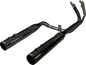 KHROME WERKS 2-into-2 Dominator Exhaust System with 4-1/2" Mufflers - Eclipse® with Race Tip - M8  201130