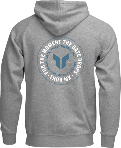 THOR Badge Zip-Up Hoodie - Heather Gray - XL 3050-7026