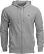 THOR Badge Zip-Up Hoodie - Heather Gray - 3XL 3050-7028